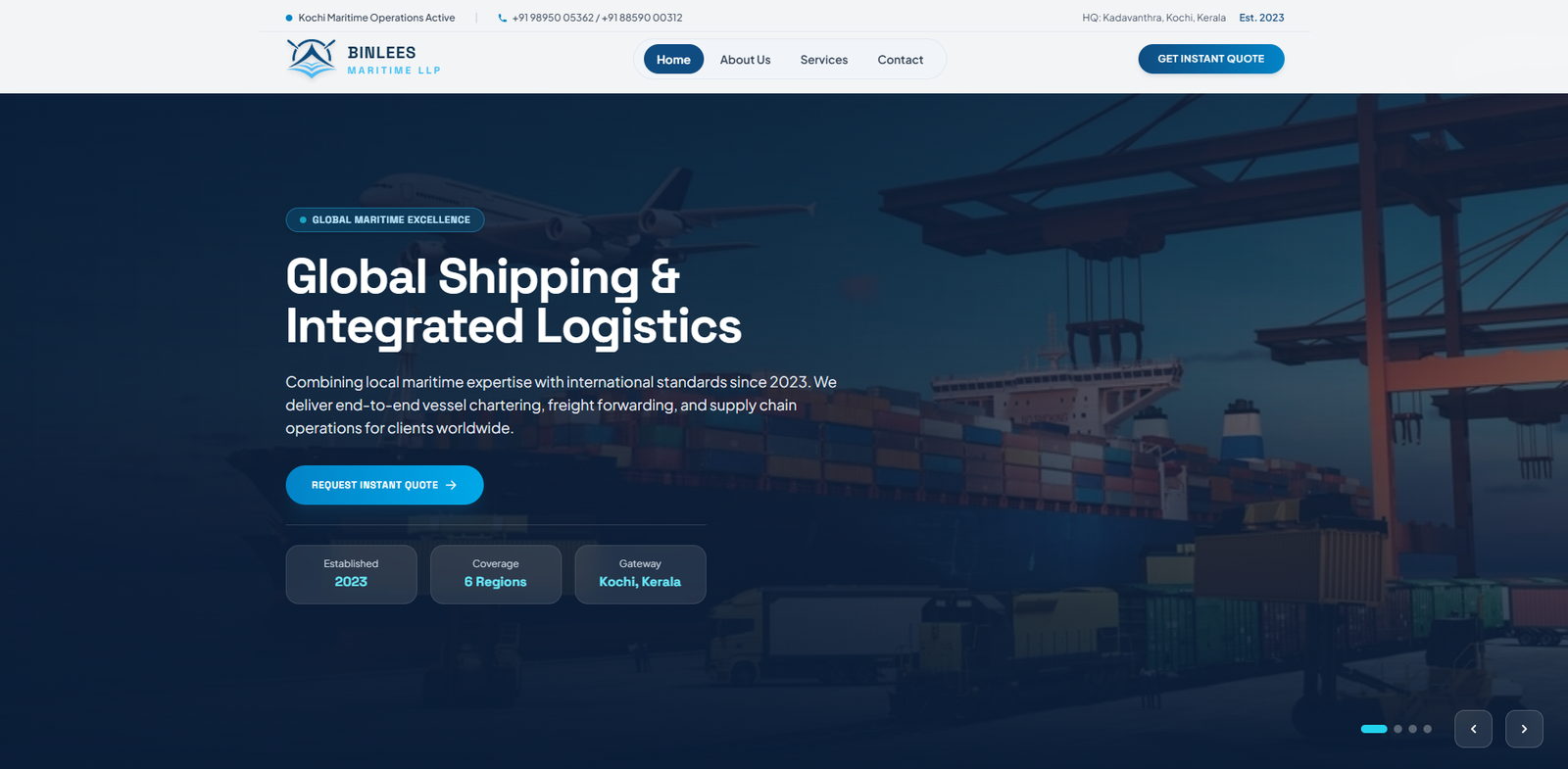 Binlees Maritime - Global Shipping, Vessel Chartering & Maritime Logistics