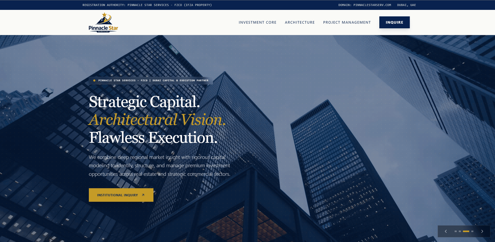 Pinnacle Star Services - Investment Core, Architecture & Project Management